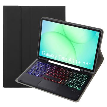 Custodia con tastiera Bluetooth per Samsung Galaxy Tab A11+ - Nera