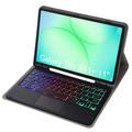 Custodia con tastiera Bluetooth per Samsung Galaxy Tab A11+ - Nera