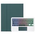 Custodia con tastiera Bluetooth per Samsung Galaxy Tab A11+ - Verde scuro