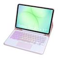 Custodia con tastiera Bluetooth per Samsung Galaxy Tab A11+ - Rosa