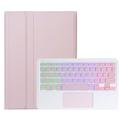 Custodia con tastiera Bluetooth per Samsung Galaxy Tab A11+ - Rosa