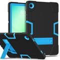 Custodia ibrida in stile robot Samsung Galaxy Tab A11+ con supporto per il calcio - Nero / Blu