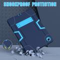 Custodia ibrida in stile robot Samsung Galaxy Tab A11+ con supporto per il calcio - Blu navy