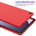Custodia in silicone liquido per Samsung Galaxy Tab A11+ - Rossa