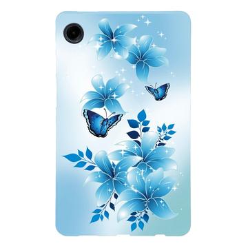 Custodia in TPU Stylish Ultra Sottile per Samsung Galaxy Tab A9 - Farfalla Blu