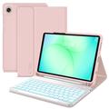 Custodia con tastiera Bluetooth Samsung Galaxy Tab A9/A11 Tech-Protect SmartCase - Rosa
