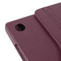Custodia a Libro Rotante 360 per Samsung Galaxy Tab A9+ - Viola