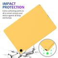 Custodia in silicone liquido per Samsung Galaxy Tab A9+/A11+ - Giallo