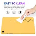 Custodia in silicone liquido per Samsung Galaxy Tab A9+/A11+ - Giallo