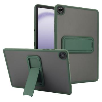 Custodia ibrida antiurto per Samsung Galaxy Tab A9+ con supporto - Verde