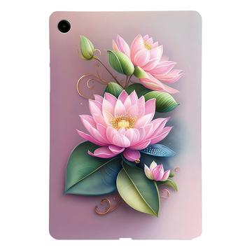 Custodia in TPU Stylish Ultra Sottile per Samsung Galaxy Tab A9+ - Rosa Fiore