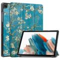 Custodia Smart Folio serie Tri-Fold per Samsung Galaxy Tab A9+ - Motivo Fiori Bianchi