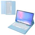 Custodia con tastiera Bluetooth per Samsung Galaxy Tab S10 FE+ - Baby Blu
