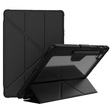 Custodia Smart Folio Nillkin Bumper per Samsung Galaxy Tab S10 FE+ - Nera / Trasparente