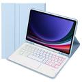 Custodia con tastiera Bluetooth per Samsung Galaxy Tab S10 Lite/S10 FE/S9 FE/S9