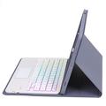 Custodia con tastiera Bluetooth per Samsung Galaxy Tab S10 Lite/S10 FE/S9 FE/S9 - Viola