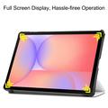 Custodia Smart Folio serie Tri-Fold per Samsung Galaxy Tab S10 Lite - Bianca