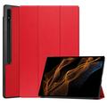 Custodia Smart Folio serie Tri-Fold per Samsung Galaxy Tab S10 Ultra - Rossa