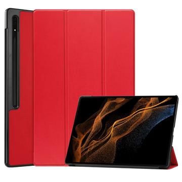 Custodia Smart Folio serie Tri-Fold per Samsung Galaxy Tab S10 Ultra - Rossa