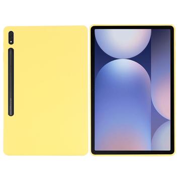 Custodia in Silicone Liquido per Samsung Galaxy Tab S10+ - Gialla