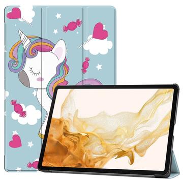 Custodia Smart Folio serie Tri-Fold per Samsung Galaxy Tab S10+ - Unicorno