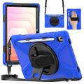 Custodia con Cinturino da Polso Heavy Duty 360 per Samsung Galaxy Tab S11 - Blu / Nero