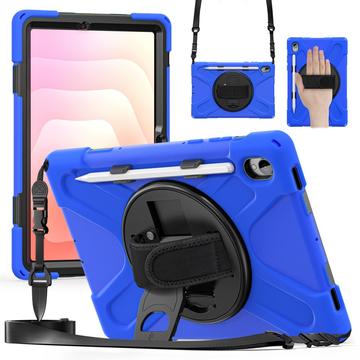 Custodia con Cinturino da Polso Heavy Duty 360 per Samsung Galaxy Tab S11 - Blu / Nero