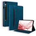Custodia Folio stile business per Samsung Galaxy Tab S11/S10 Lite/S10 FE/S9 FE/S9/S8/S7 - Blu