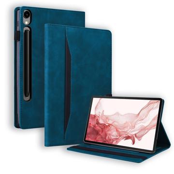 Custodia Folio stile business per Samsung Galaxy Tab S11/S10 Lite/S10 FE/S9 FE/S9/S8/S7 - Blu