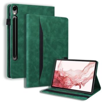 Custodia Folio stile business per Samsung Galaxy Tab S11/S10 Lite/S10 FE/S9 FE/S9/S8/S7 - Verde