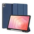 Custodia Smart Folio Tri-Fold Dux Ducis Domo per Samsung Galaxy Tab S11 - Blu