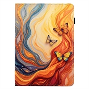 Custodia Smart Folio per Samsung Galaxy Tab S11 - Farfalle arancioni