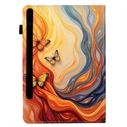 Custodia Smart Folio per Samsung Galaxy Tab S11 - Farfalle arancioni