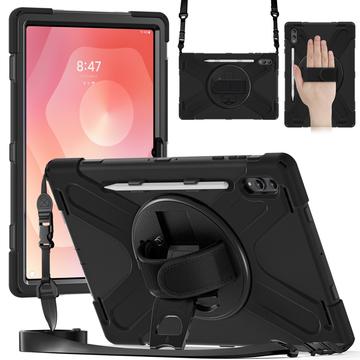 Custodia con Cinturino da Polso Heavy Duty 360 per Samsung Galaxy Tab S11 Ultra - Nera
