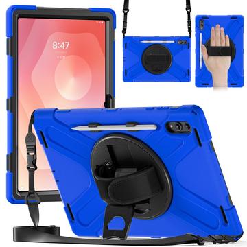 Custodia con Cinturino da Polso Heavy Duty 360 per Samsung Galaxy Tab S11 Ultra - Blu / Nero