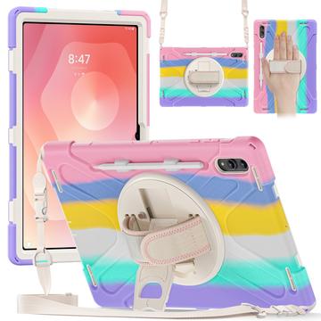 Custodia con Cinturino da Polso Heavy Duty 360 per Samsung Galaxy Tab S11 Ultra - Colori Vivaci