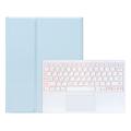 Custodia con tastiera Bluetooth Samsung Galaxy Tab S11 Ultra con touchpad - Baby Blu