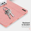 Custodia Smart Folio Tri-Fold Dux Ducis Domo per Samsung Galaxy Tab S11 Ultra - Rosa