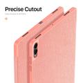 Custodia Smart Folio Tri-Fold Dux Ducis Domo per Samsung Galaxy Tab S11 Ultra - Rosa