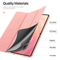 Custodia Smart Folio Tri-Fold Dux Ducis Domo per Samsung Galaxy Tab S11 Ultra - Rosa