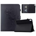Custodia Butterfly Smart Folio per Samsung Galaxy Tab S12+ con scomparti per carte - Nera