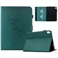 Custodia Butterfly Smart Folio per Samsung Galaxy Tab S12+ con scomparti per carte - Verde