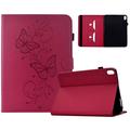 Custodia Butterfly Smart Folio per Samsung Galaxy Tab S12+ con scomparti per carte - Rosa shocking