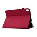Custodia Butterfly Smart Folio per Samsung Galaxy Tab S12+ con scomparti per carte - Rosa shocking