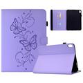 Custodia Butterfly Smart Folio per Samsung Galaxy Tab S12+ con scomparti per carte - Viola