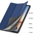 Custodia Smart Folio Tri-Fold Dux Ducis Domo per Samsung Galaxy Tab S12+ - Blu
