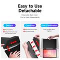 Custodia Folio staccabile 2 in 1 per Samsung Galaxy Tab S12+ Dux Ducis Magi - Nero