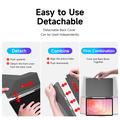 Custodia Folio staccabile 2 in 1 per Samsung Galaxy Tab S12+ Dux Ducis Magi - Grigia