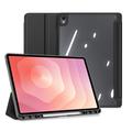 Dux Ducis Toby Custodia Smart Folio Tri-Fold per Samsung Galaxy Tab S12+ - Nera