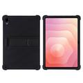 Samsung Galaxy Tab S12+ Custodia in silicone con supporto - Nera